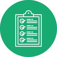 Checklist Line Multi Circle Icon vector