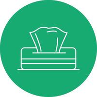 Napkin Line Multi Circle Icon vector