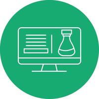 Science Class Line Multi Circle Icon vector