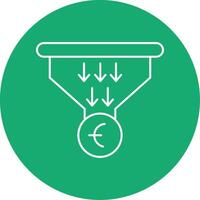 Sales PipeLine Multi Circle Line Multi Circle Icon vector