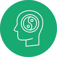 Wellness Line Multi Circle Icon vector