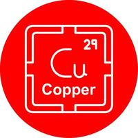 Copper Line Multi Circle Icon vector