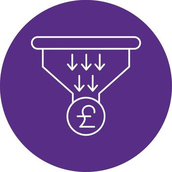 ventas tubería multi circulo línea multi circulo icono vector