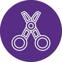 Tailor Line Multi Circle Icon vector