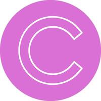 Small c Icon vector