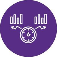 Time To Market Line Multi Circle Icon vector
