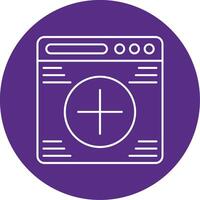 Website Builder Line Multi Circle Icon vector