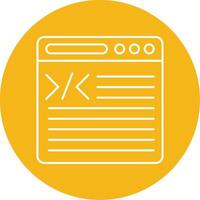 Coding Line Multi Circle Icon vector