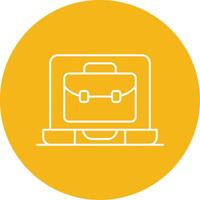 OnLine Multi Circle Portfolio Line Multi Circle Icon vector