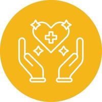 Self Consciousness Line Multi Circle Icon vector