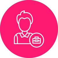 Employment Line Multi Circle Icon vector