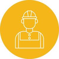 Technician Line Multi Circle Icon vector