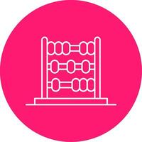 Abacus Line Multi Circle Icon vector