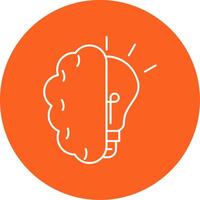 Brainstroming Line Multi Circle Icon vector
