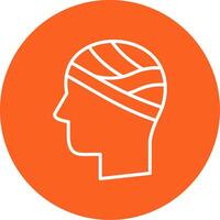 Head Line Multi Circle Icon vector