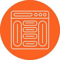 Website Builder Line Multi Circle Icon vector