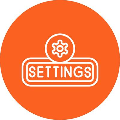 Setting Line Multi Circle Icon