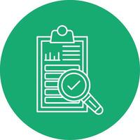 Auditing Line Multi Circle Icon vector