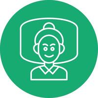 Insomnia Line Multi Circle Icon vector
