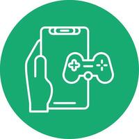 Gaming Line Multi Circle Icon vector
