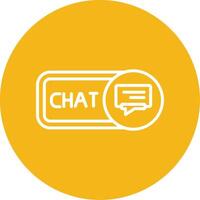 Chat Line Multi Circle Icon vector