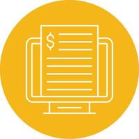 Accounting Line Multi Circle Icon vector