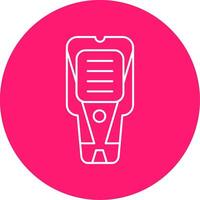 Stud Finder Line Multi Circle Icon vector