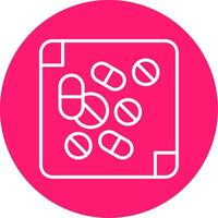 Medicine Line Multi Circle Icon vector