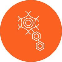 Neuron Line Multi Circle Icon vector