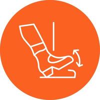 Toe Drop Line Multi Circle Icon vector