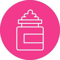 Moisturizer Line Multi Circle Icon vector