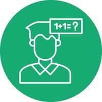 Parkinson Line Multi Circle Icon vector