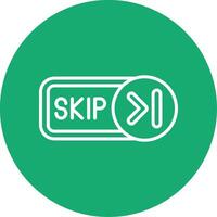 Skip Line Multi Circle Icon vector