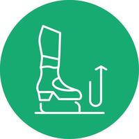 Stomp Line Multi Circle Icon vector