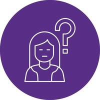 Confusion Line Multi Circle Icon vector