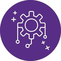 Integration Line Multi Circle Icon vector