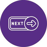 Next Line Multi Circle Icon vector