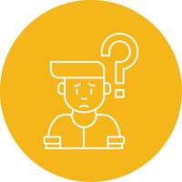 Confusion Line Multi Circle Icon vector