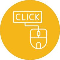 Click Line Multi Circle Icon vector