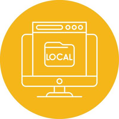 Local Line Multi Circle Icon