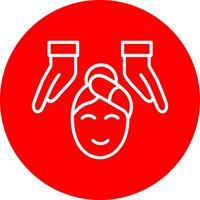 Massage Line Multi Circle Icon vector