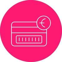Tap To Pay Line Multi Circle Icon vector