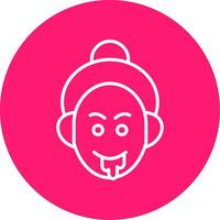 Drooling Line Multi Circle Icon vector