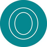 Small o Icon vector