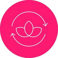Zero Waste Line Multi Circle Icon vector
