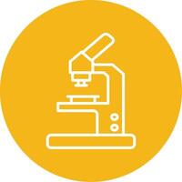 Microscope Line Multi Circle Icon vector