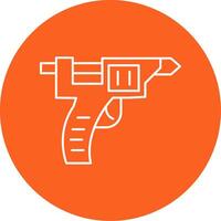 Glue Gun Line Multi Circle Icon vector