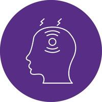 Headache Line Multi Circle Icon vector