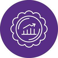 Sales Line Multi Circle Icon vector