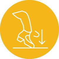Ball Dig Line Multi Circle Icon vector